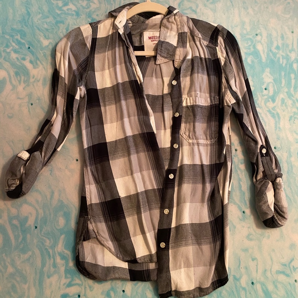 Black and white flannel